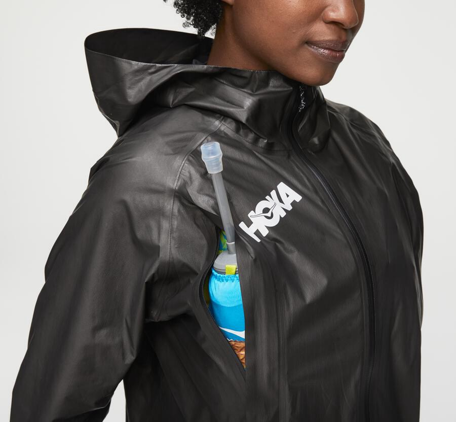 Chaquetas Hoka One One Mujer - Gore-Tex Shakedry™ Run - Negras - NPL230618